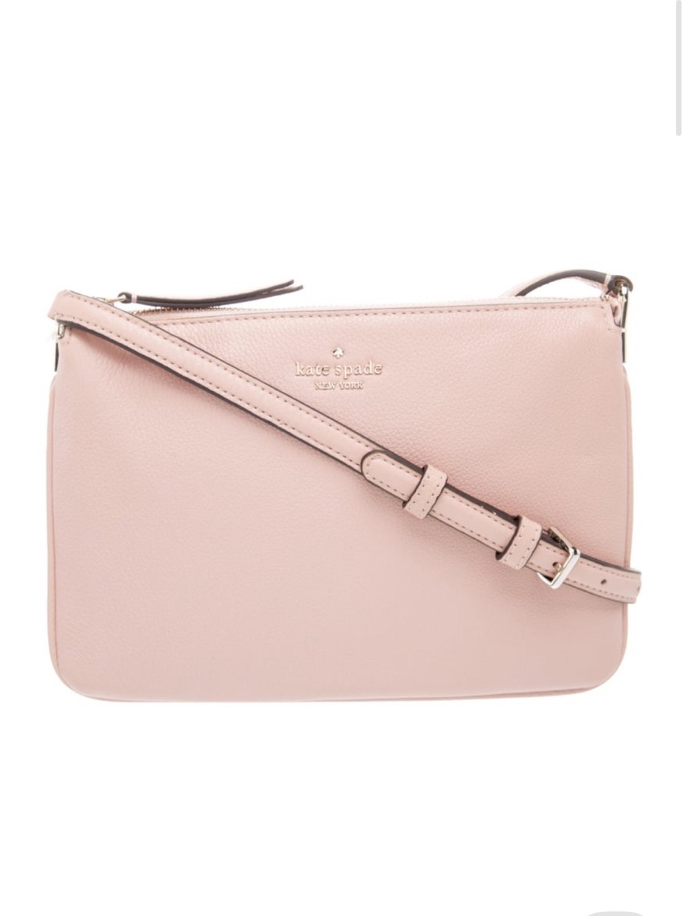 kate spade Pale Pink Leather Crossbody with Adjustable Strap